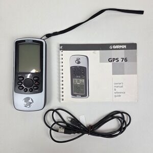 Garmin GPSMAP 76 Versatile Handheld GPS Tested And Working w/ Cable + Manual